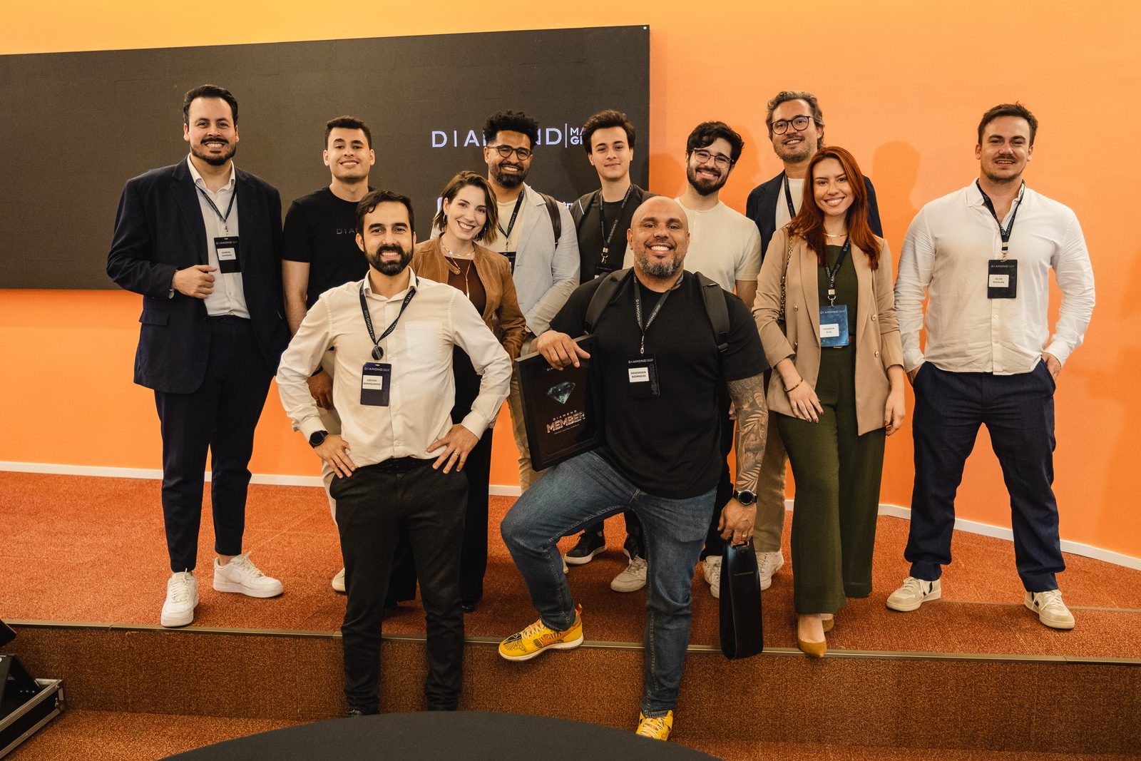Membros da Sociedade IAnônima reunidos no evento Diamond